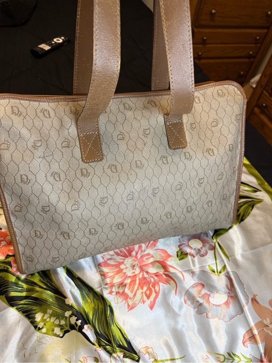 Dior Handbags - Christian Dior Vintage Monogram Canvas Shoulder Tote Bag – Made in France